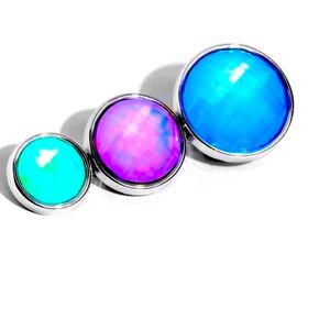 🩵💜💚 “PRISTINELY PRISMATIC” BLUE HAIR CLIP❗️FOR LADIES OR KIDS❗️ BEAUTIFUL❗️🩵💜💚